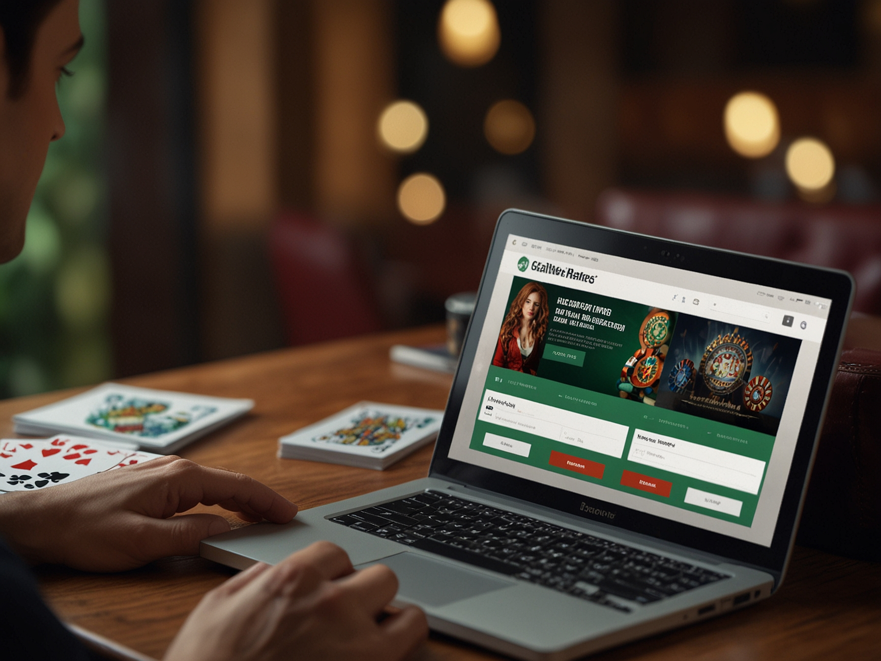 User filling registration form